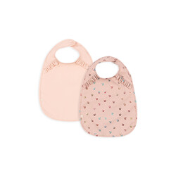 Konges Slojd | 2 Pack Bavoir à volants Cherry/Cameo Rose