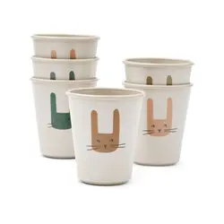 Liewood | Lana Lot de 6 tasses Bunny / Sandy