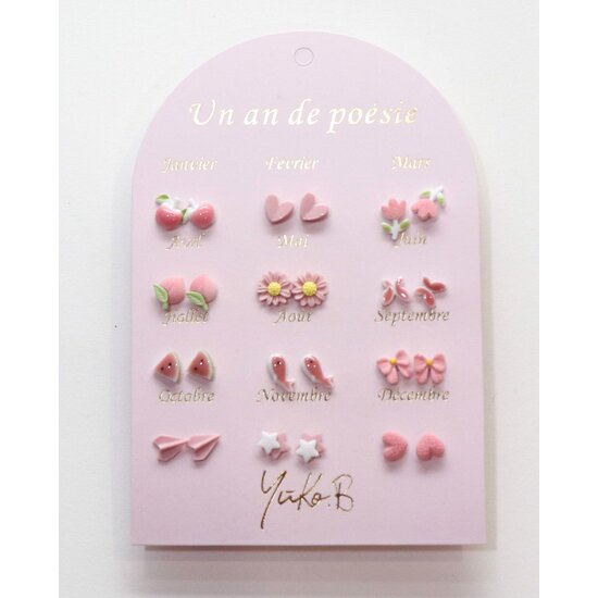 Yuko B Yuko B | Boucles d'oreilles Rose