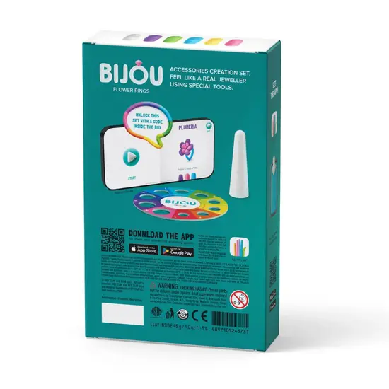 Hey Clay Hey Clay | Pâte à modeler Bojou Anneaux de fleurs