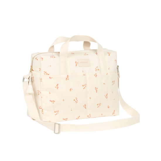 Nobodinoz tipi en accessoires Nobodinoz | Sac a langer imperméable Gala Yellow Lily