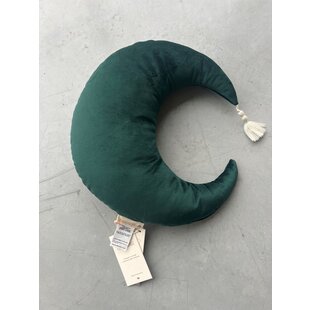 Nobodinoz | Pierrot Coussin en velours Moon 36x32cm Jungle Green