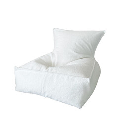 Moje | Pouf Bouclé - Bouclé Blanc