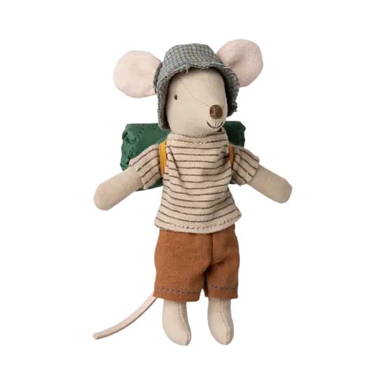 Maileg Maileg |  Souris de randonnée, Grand frère - Fines rayures