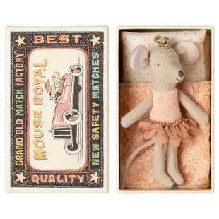 Maileg | Princesse souris, Petite sœur en boîte d'allumettes