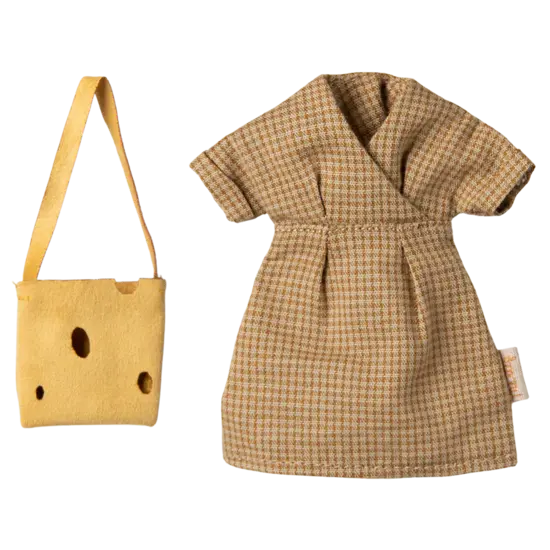 Maileg Maileg | Robe et sac, Mum mouse