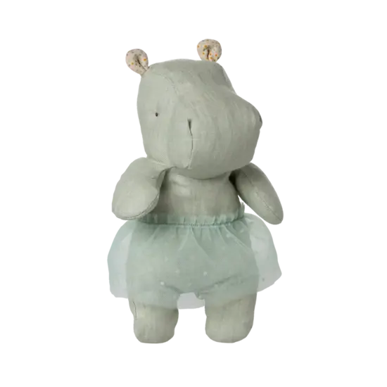 Maileg Maileg | Amis de Safari, Hippo avec jupe, Small - Mint