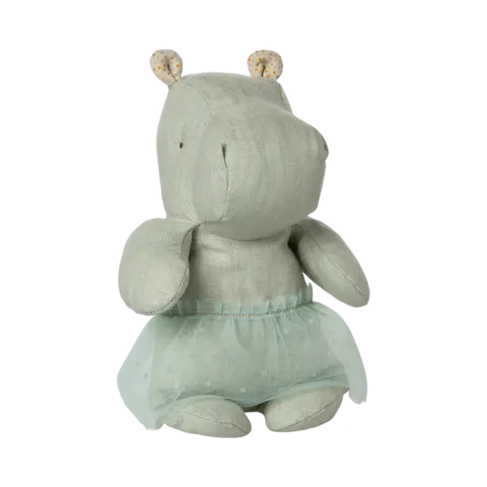 Maileg Maileg | Amis de Safari, Hippo avec jupe, Small - Mint