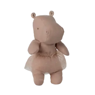 Maileg |  Amis de Safari, Hippo avec jupe, Small - Soft rose