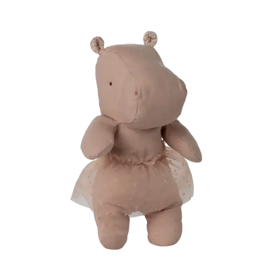 Maileg Maileg |  Amis de Safari, Hippo avec jupe, Small - Soft rose