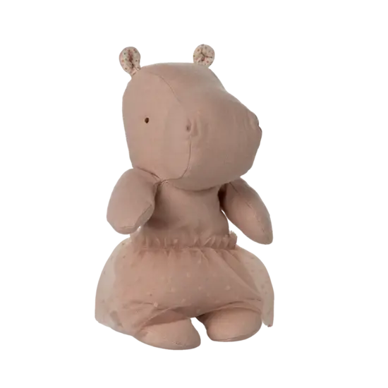 Maileg Maileg |  Amis de Safari, Hippo avec jupe, Small - Soft rose