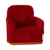 Maileg Maileg | Chaise pliante, Souris - Rouge