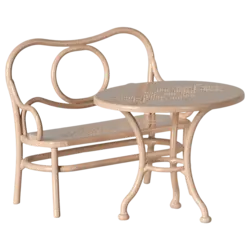 Maileg | Set de café, Souris, Grand - Rose pâle