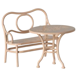 Maileg | Set de café, Souris, Grand - Rose pâle