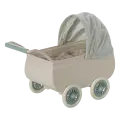 Maileg Maileg | Poussette avec bébé souris - Mint