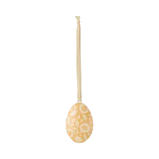 Maileg | Ornement œuf de Pâques, Fleurs - Jaune