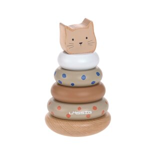 Laessig | Houten Pyramide à empiler Little Mateys Kat