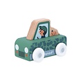 Janod speelgoed Janod | Cross Roads - Voiture tout-terrain en bois Vallée blanche