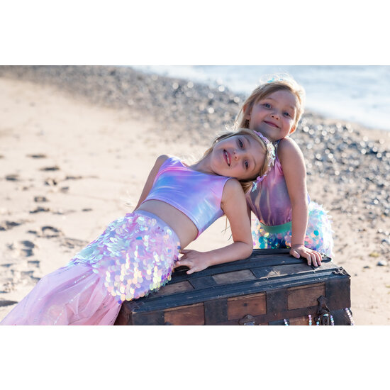 Great Pretenders Great Pretenders | Ensemble jupe et barrette de sirène Bling Bling rose 4 - 6 Y