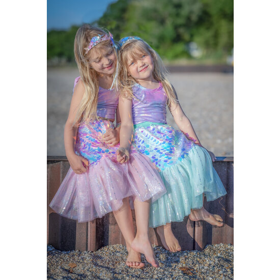 Great Pretenders Great Pretenders | Ensemble jupe et barrette de sirène Bling Bling rose 4 - 6 Y