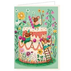 Mail-Box | Carte de vœux Barbara Denef Gâteau d'anniversaire