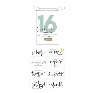 Mail-Box | Minibox Complimenten Kaartjes Volwassenen