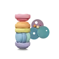 Stapelstein Stapelstein | Grimms x Stapelstein Set Rolling Discs Cool Pastel