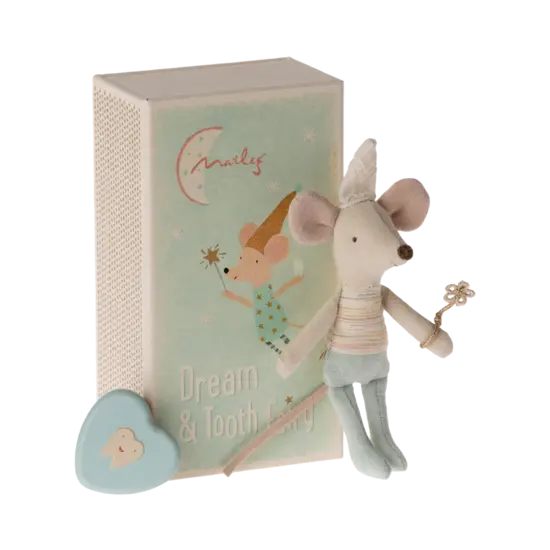 Maileg Maileg | Souris de la fée des dents, petit frère dans une boîte d'allumettes