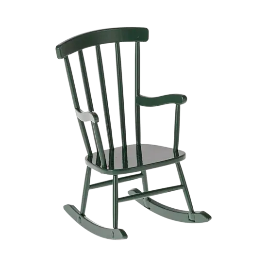 Maileg Maileg | Chaise à bascule, Souris - Vert foncé