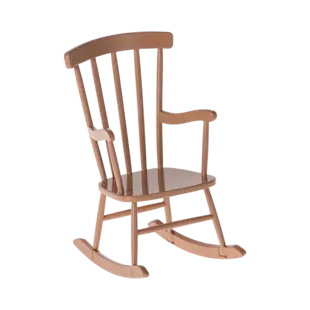 Maileg | Chaise à bascule, Souris - Poudre foncée