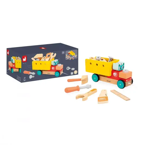 Janod speelgoed Janod | Brico'kids - Un camion artisanal qui prend de l'avance