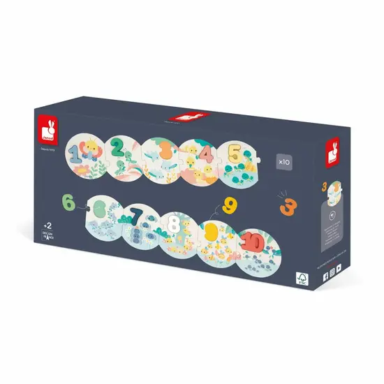 Janod speelgoed Janod | Puzzles Mes Premiers Chiffres Pure