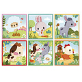 Janod speelgoed Janod | 9 animaux de la ferme Blocs de carton Thiemed