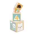 Janod speelgoed Janod | Pure - Pyramide à 6 blocs