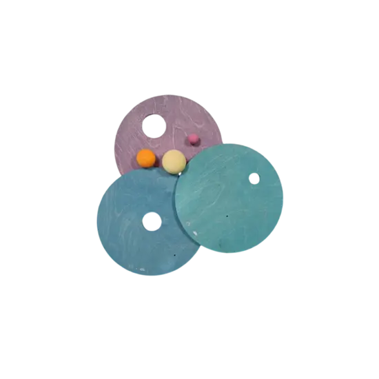 Grimm's Grimm's | Grimm's x Stapelstein Rolling Discs Cool Pastel