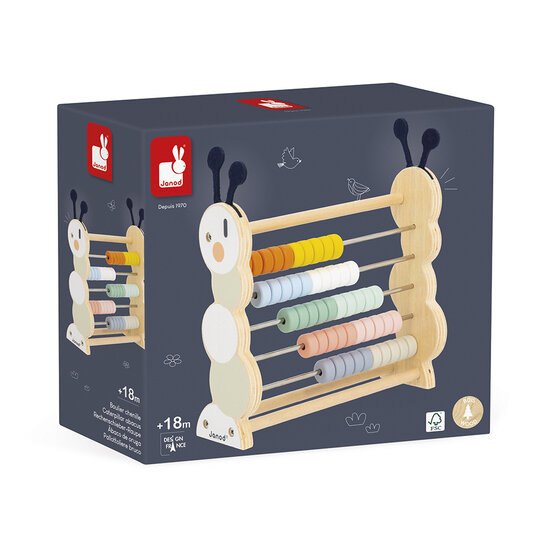 Janod speelgoed Janod | Boulier Chenille Sweet Cocoon