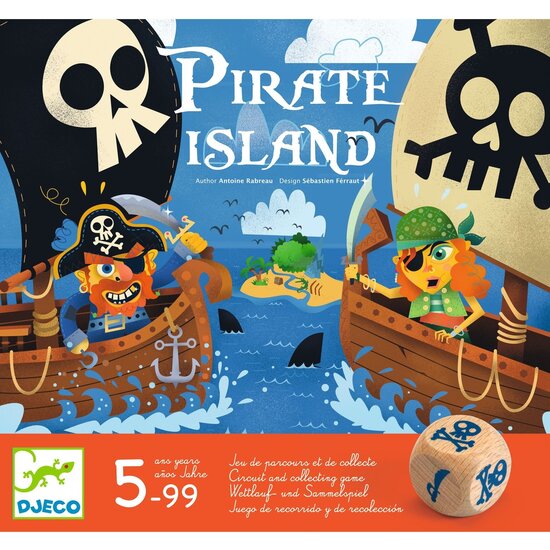Djeco Djeco | L'île des pirates Circuit et jeu de collecte