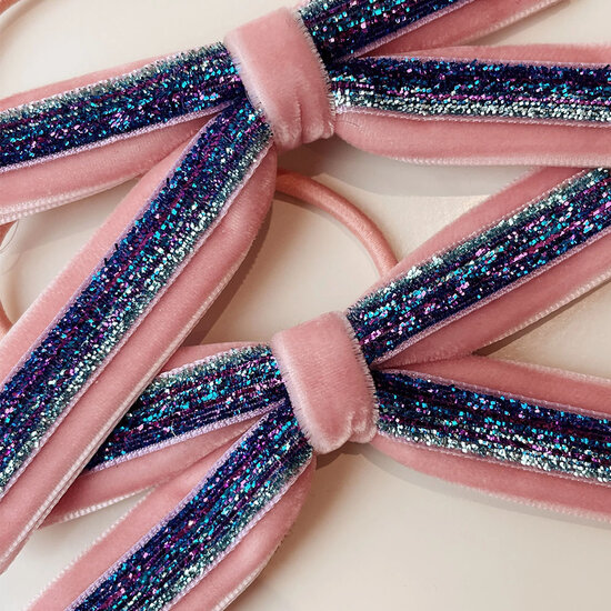 Konges Slojd Konges Slojd | Velvet Bow Elastic Mellow Rose 2 packs