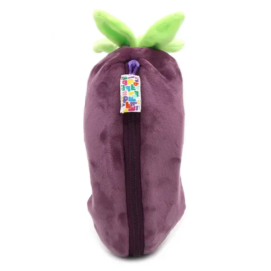 Les déglingos | Flipetz - Peluche Velvet l'éléphant/aubergine