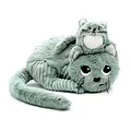 Les déglingos | Les Ptipotos - Peluche Miaou maman et son bébé vert menthe