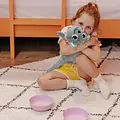 Les déglingos | Les Ptipotos - Peluche Miaou maman et son bébé vert menthe