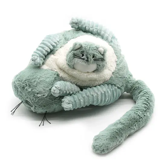 Les déglingos | Les Ptipotos - Peluche Miaou maman et son bébé vert menthe