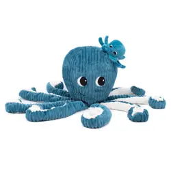 Les déglingos | Les Ptipotos - Peluche Filou la pieuvre maman et son bébé bleu