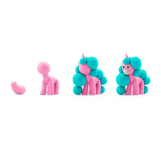 Hey Clay Hey Clay | Pâte à modeler Licorne arc-en-ciel - Cloudy