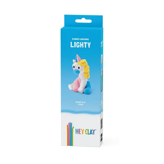 Hey Clay Hey Clay | Pâte à modeler Licorne arc-en-ciel - Lighty
