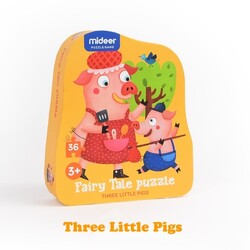 Mideer | Casse-tête de conte de fées Les trois petits cochons 36 pièces