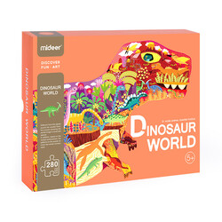 Mideer | Puzzle Le monde des dinosaures 280 pièces