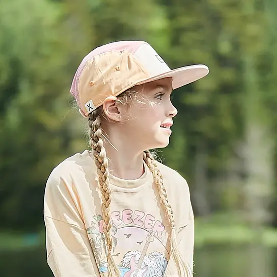 Maximo Maximo | Casquette Bloc de couleurs - Rose tendre/multicolore