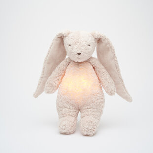 Moonie 2.0 | Rose - Lapin chantant bio avec lampe