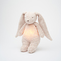 Moonie Moonie 2.0 | Rose - Lapin chantant bio avec lampe